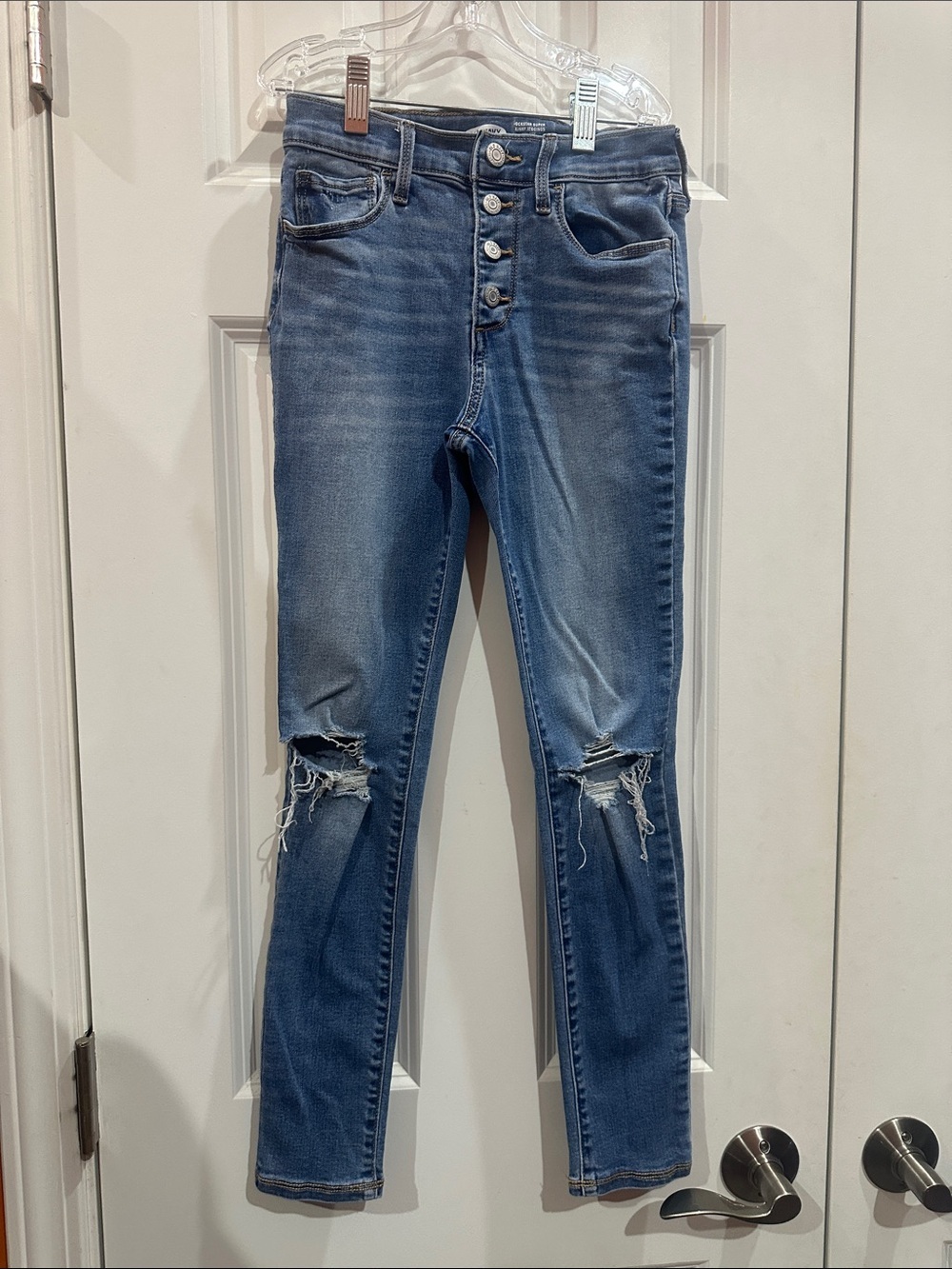 NWOT Kids Old Navy Distressed Skinny Jeans - Blue size 10